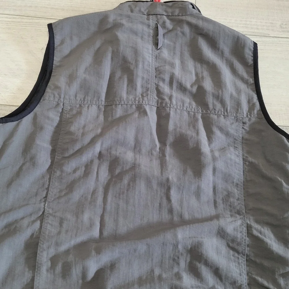 🌲Vintage The North Face Vest Mens L Grey Utility Tech Windbreaker Y2K Gorpcore
